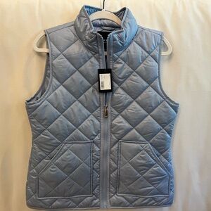 NWT Kate Spade shaker blue quilted vest size M